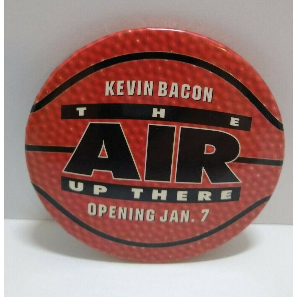 Kevin Bacon The Air Up There Movie Promo Pinback Button Badge 1994 Basketball 3"